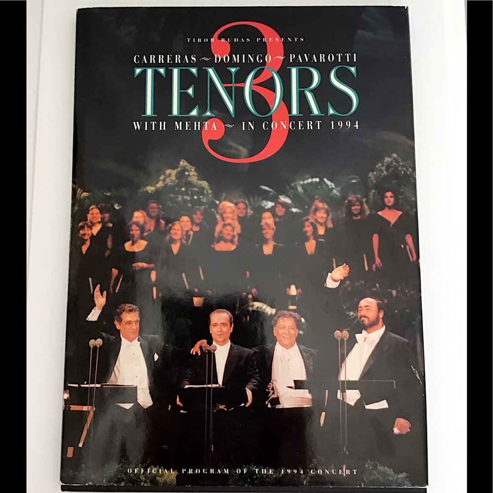 1994 The 3 Opera Tenors Pavarotti Domingo & Carreras Vintage Collectible Book